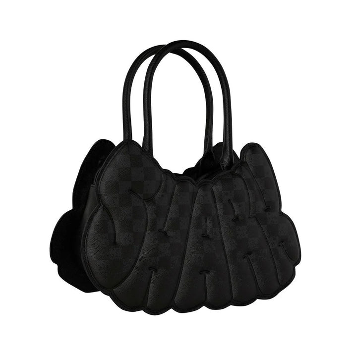 BORSA A MANO SPRAYGROUND SPRITZ SHARK BUBBLE BAG PELLE VEGANA NERA 910B8346NSZ