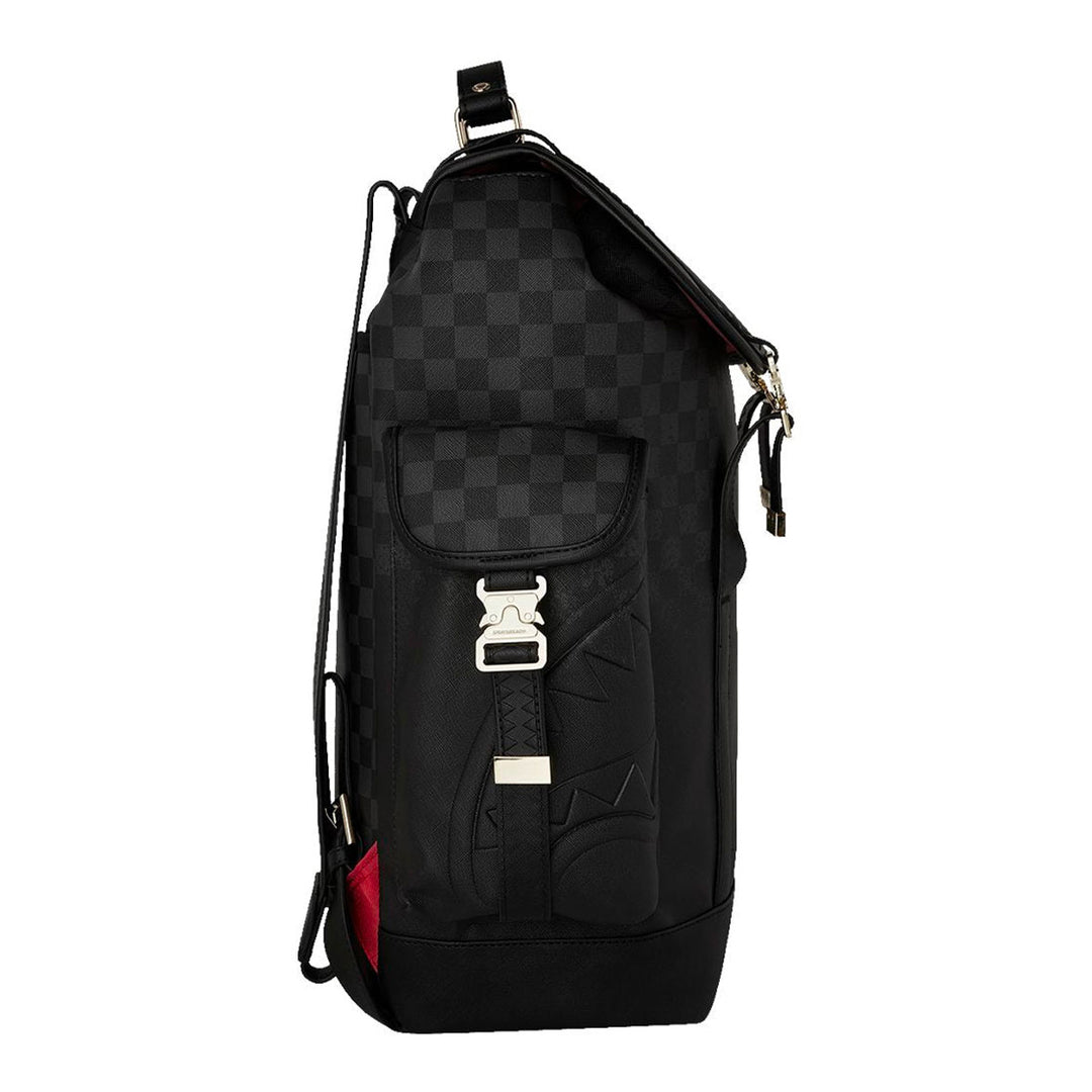 ZAINO BACKPACK SPRAYGROUND SPRITZ BLACK MONTE CARLO SIMILPELLE CHECKERBOARD 910B8279NSZ