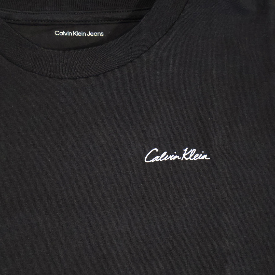 T-SHIRT CALVIN KLEIN JEANS INTERLOCK LOGO BEIGE JUNIOR