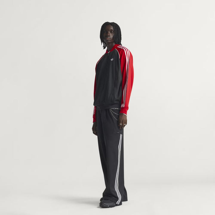 GIACCA ADIDAS ORIGINALS SST LOOSE MESH TRACK TOP ROSSO NERO KE0115 UOMO