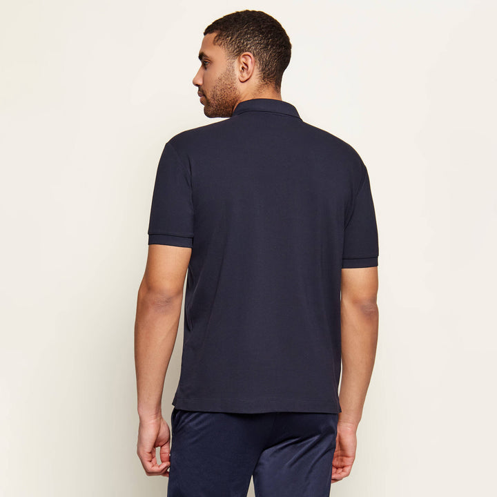 POLO TECNICA UOMO EA7 EMPORIO ARMANI CON ZIP E LOGO OVALE