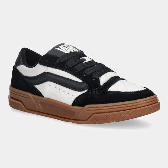 VN000DB1BZW1 - Scarpe - Sneakers - Unisex - Vans - KNU SKOOL - SUEDE SKATE STYLE - NERO TRUE WHITE - Stile Robusto - Anni 90' - SIDESTRIPE ALLARGATO