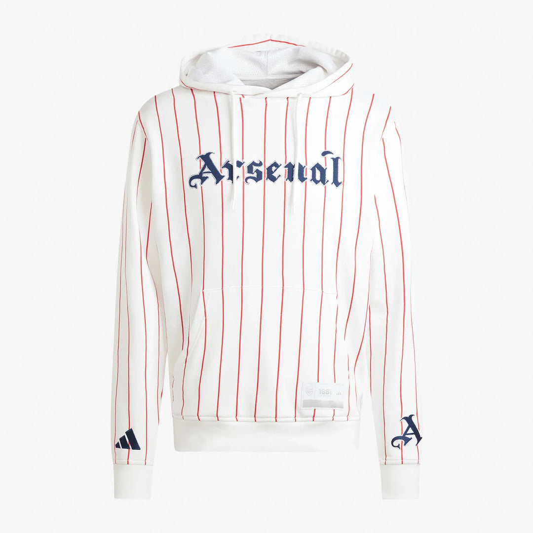 JW1556 - Felpe - ADIDAS - Cappuccio - Arsenal - 2025/2026 - Autunno/Inverno Stile Americano - Vintage Bianco