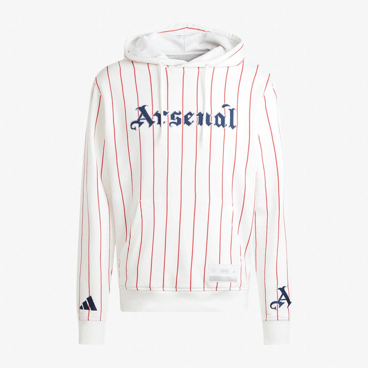 JW1556 - Felpe - ADIDAS - Cappuccio - Arsenal - 2025/2026 - Autunno/Inverno Stile Americano - Vintage Bianco