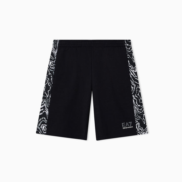 BERMUDA JUNIOR EA7 EMPORIO ARMANI CON BANDE GRAFICHE