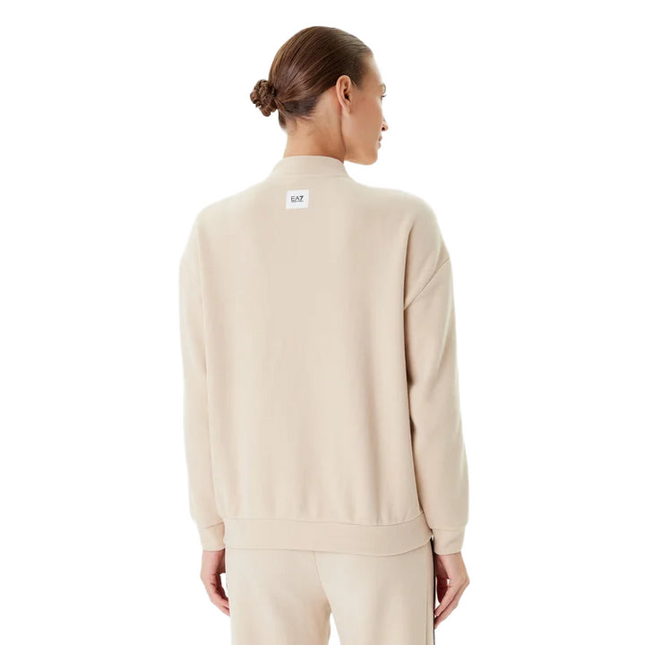 7W000566 AF15528 - Felpe - EMPORIO ARMANI - CANNETE BANDA - Beige - Con Zip - Chic & Sportiva - Sportiva - Abbigliamento Autunno Inverno