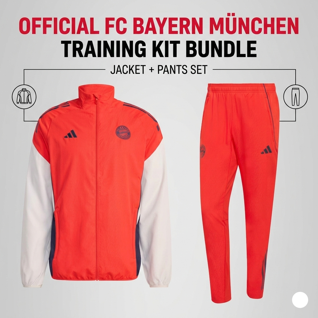 Set Completo FC Bayern Monaco Tiro 25- Giacca & Pantalone (Non vendibili singolarmente - Stessa Taglia)