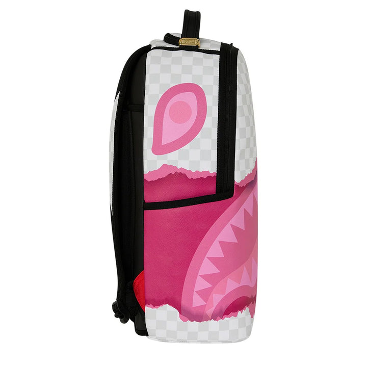 ZAINO UNISEX SPRAYGROUND 3D CHECK PINK BIANCO GRIGIO [PREORDER]