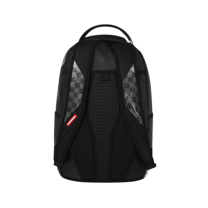 910B8182NSZ - Zaini - Unisex - Sprayground - SIP N' SMOKE BACKPACK - Nero Scacchi - Iconografia Streetwear - Stash Pocket - Accessorio