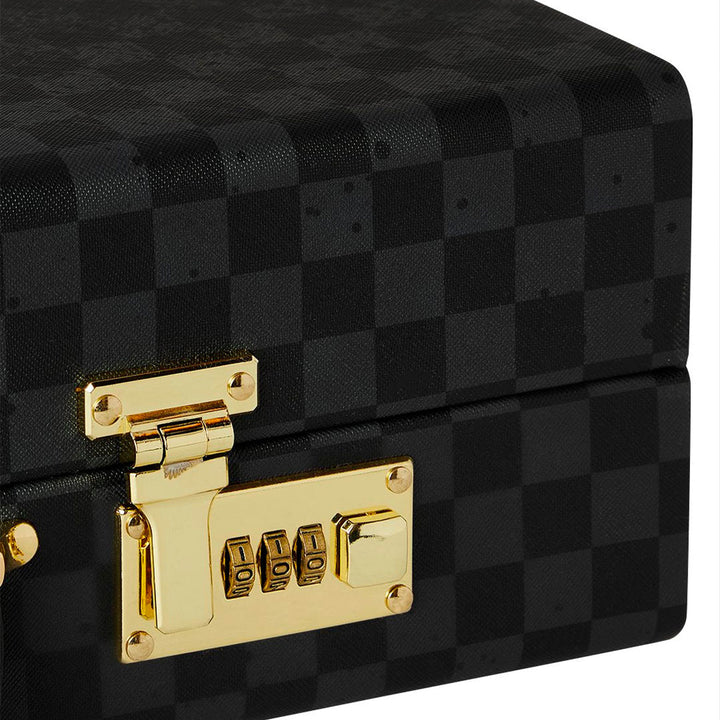 BORSA A MANO SPRAYGROUND SPRITZ SHARK BUBBLE BAG PELLE VEGANA NERA 910B8346NSZ