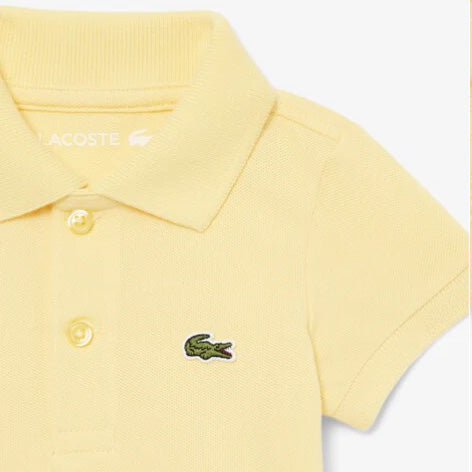 BODY POLO NEONATO LACOSTE PETIT PIQUÉ