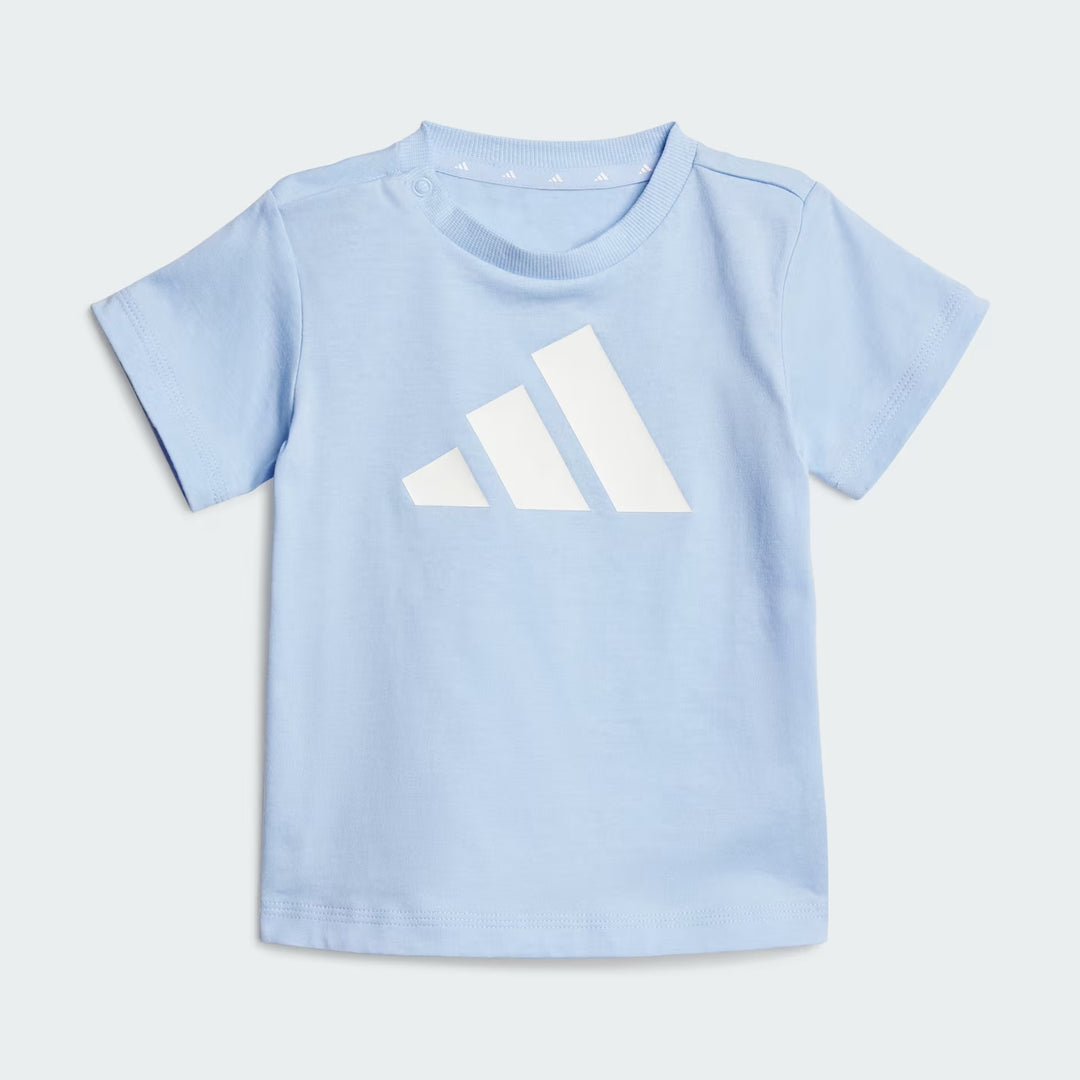 COMPLETINO ADIDAS ESSENTIALS BIG LOGO BLU BAMBINO