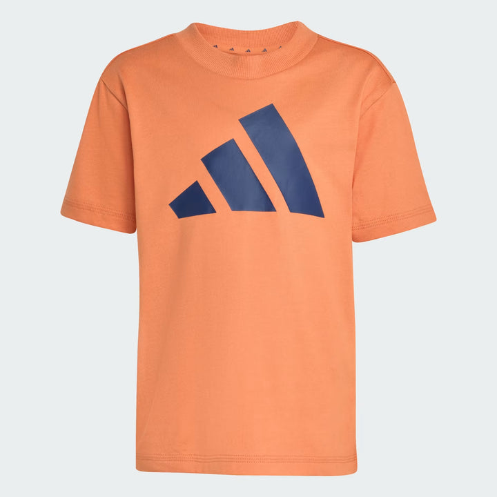 COMPLETINO ADIDAS ESSENTIALS T-SHIRT E SHORTS ARANCIONE/BLU