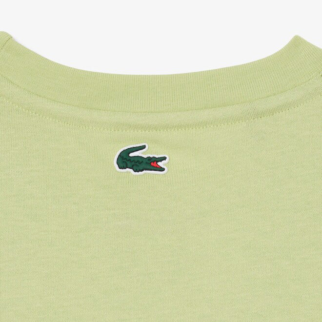 T-SHIRT JUNIOR UNISEX LACOSTE ULTRA DRY CON MAXI COCCODRILLO