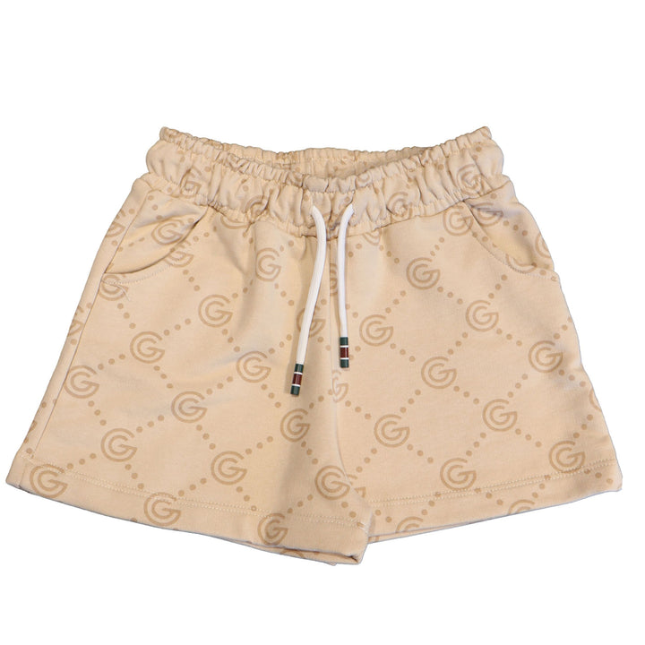 PANTALONCINI GABRIELLA GUCCI SHORTS MONOGRAM G ALL-OVER SABBIA