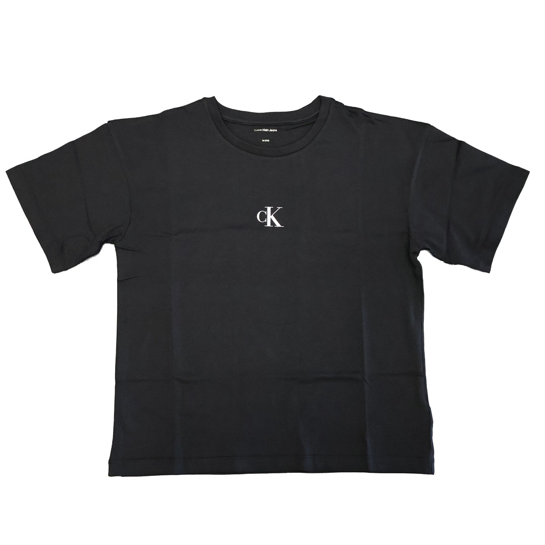 T-SHIRT CALVIN KLEIN JEANS CHEST MONOLOGO UNISEX NERA