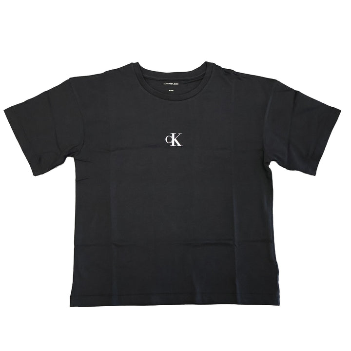 T-SHIRT CALVIN KLEIN JEANS CHEST MONOLOGO UNISEX NERA