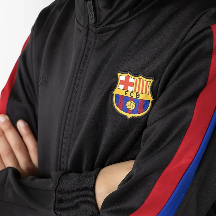 FC BARCELONA BLACK TRAINING TRACKSUIT FOR KIDS AND TEENS 5002CHOUP