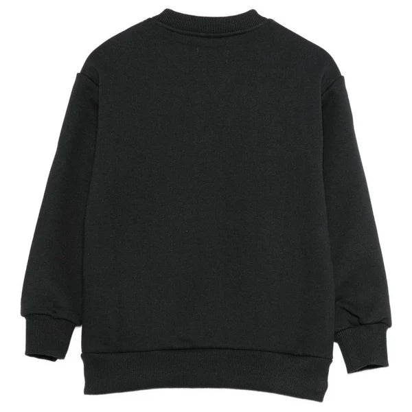 F5MKJBSW033 - FELPA BAMBINI MARKET DUCK CREWNECK NERA IN COTONE