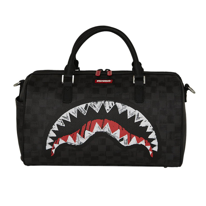 BORSONE MINI DUFFLE SPRAYGROUND SCRIBBLE SHARK NERO PALESTRA VIAGGIO 910D8347NSZ
