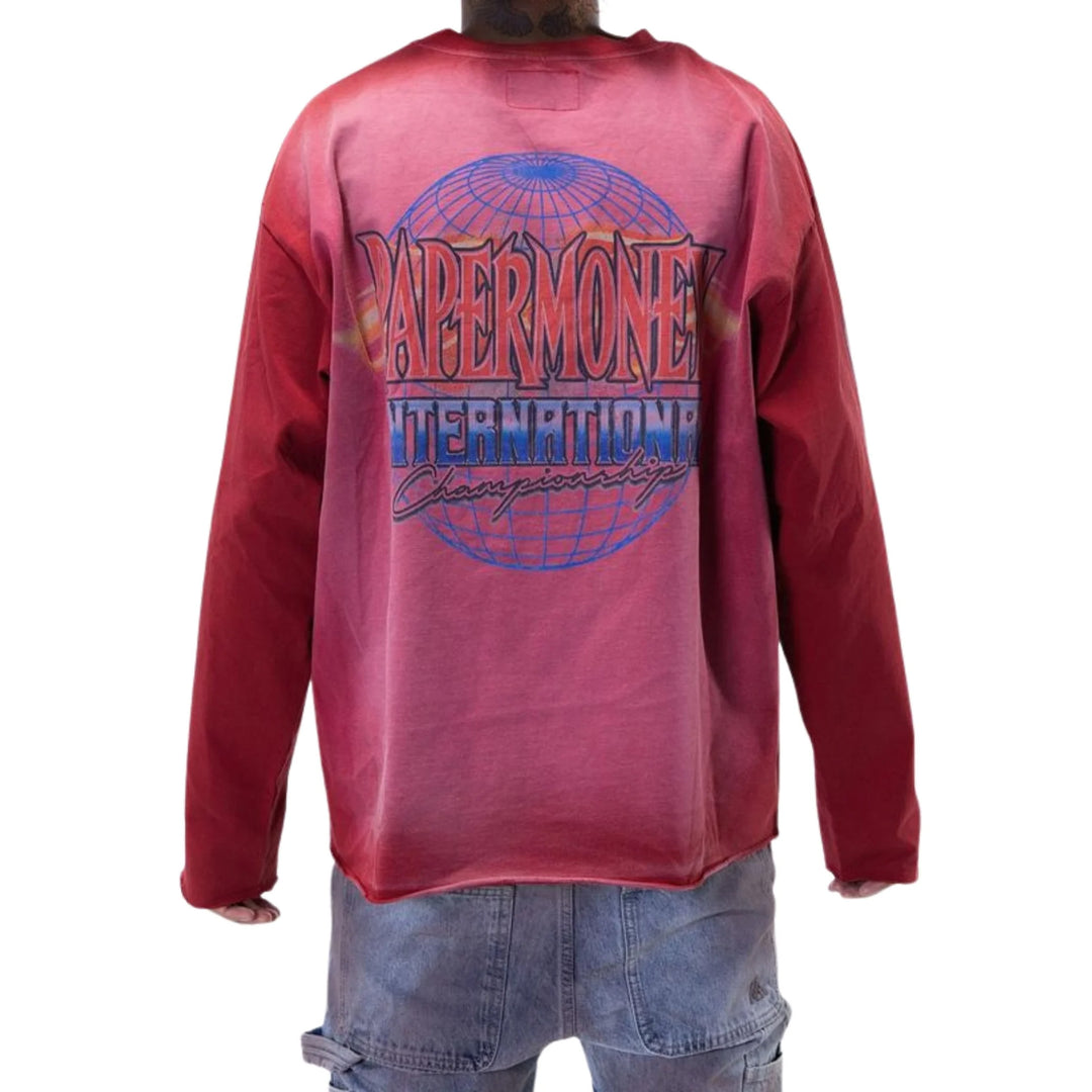 MAGLIA CROP MANICA LUNGA UOMO PAPER MONEY