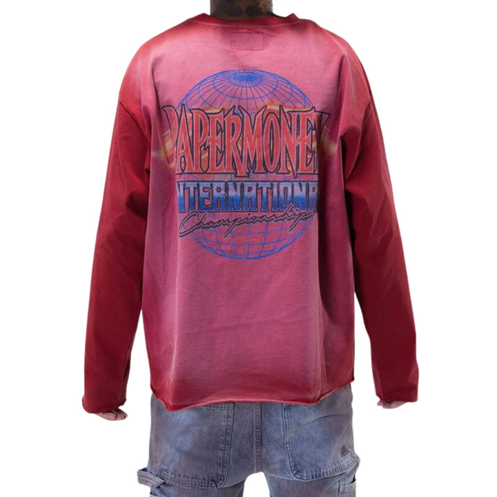 MAGLIA CROP MANICA LUNGA UOMO PAPER MONEY