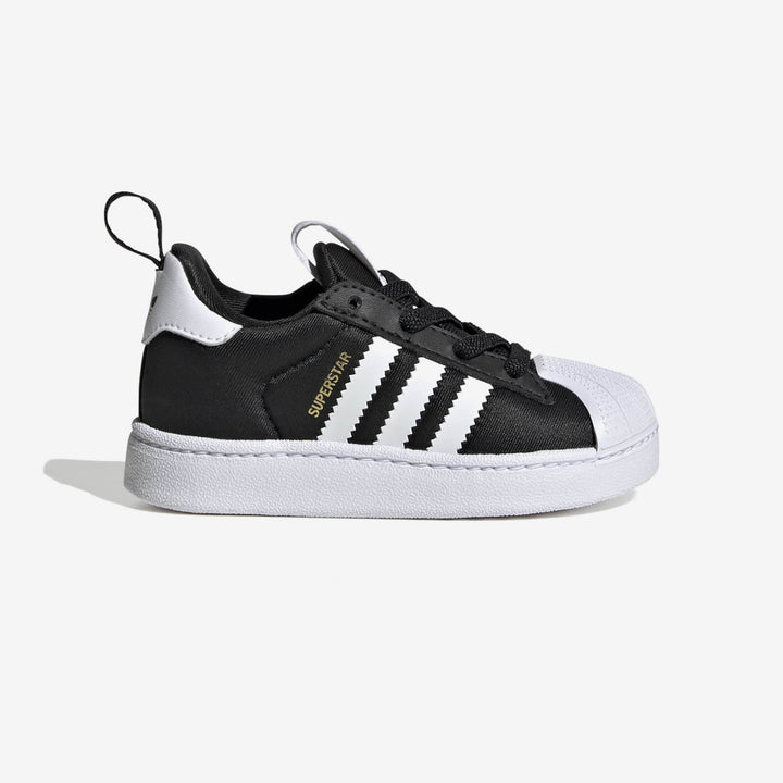 SNEAKERS BIMBO ADIDAS ORIGINALS SUPERSTAR 360 NERE E BIANCHE