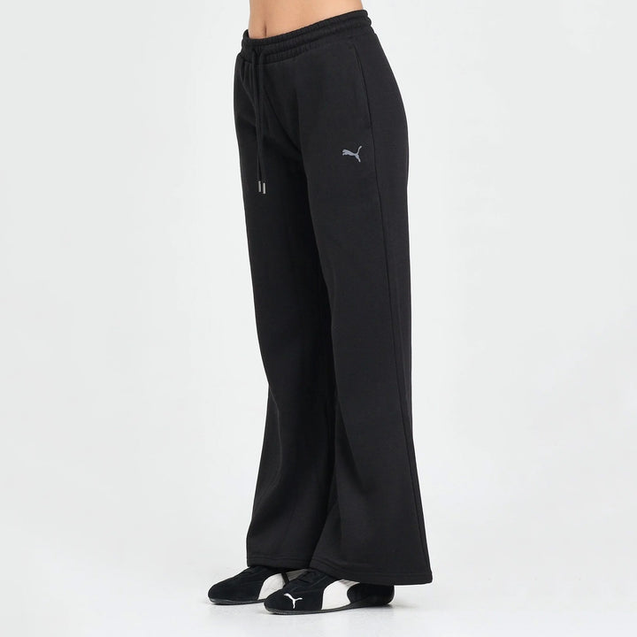 633010 - Pantaloni - PUMA - HER COMFORT - WIDE LEG - Nero Da Donna - Look Versatile -
