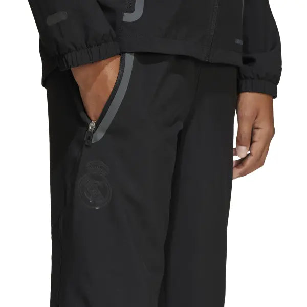 PANTALONI DA VIAGGIO ADIDAS REAL MADRID TIRO 25 COMPETITION JUNIOR NERI JW7371