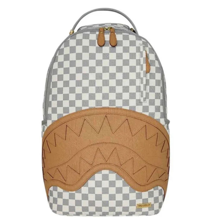 ZAINO UNISEX SPRAYGROUND EMBOSSED CREAM CHECK RITZ RIVIERA