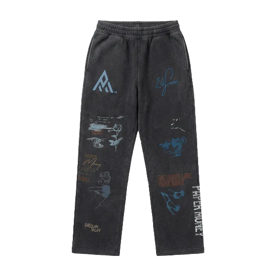 Bundle Paper Money Rhinestone - Felpa & Pantalone Coordinato Black