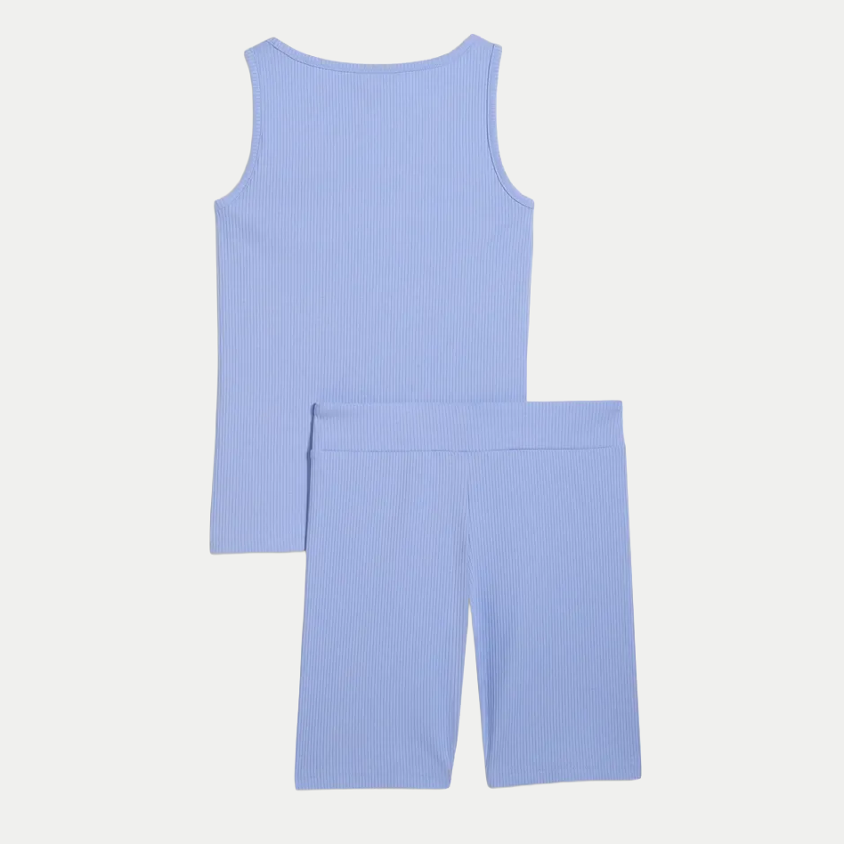 SET PUMA® ESSENTIALS ELEVATED RIB TANK & SHORT LEGGINGS KIDS
