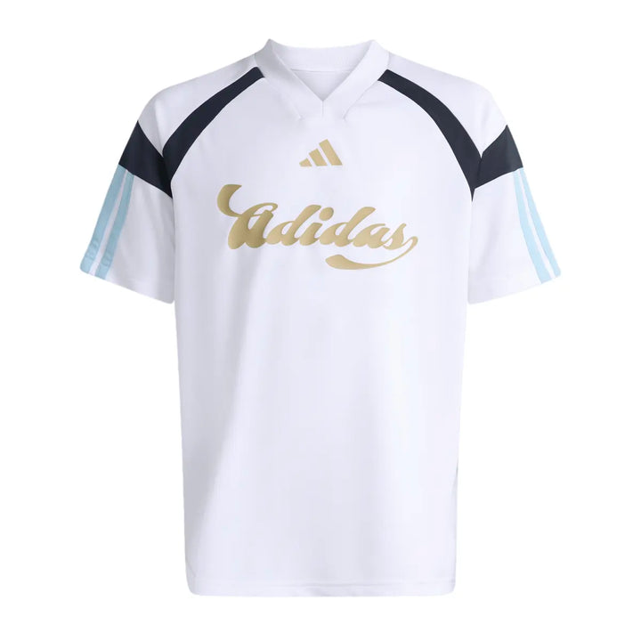 ADIDAS HOUSE OF TIRO GRAPHIC JUNIOR WHITE T-SHIRT KH3802