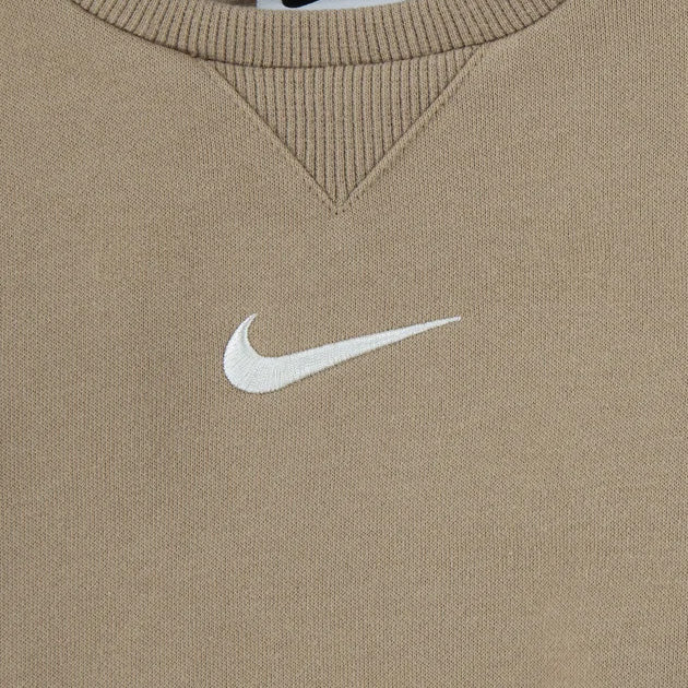 56M188 - Tute - NIKE ESSENTIAL - FLEECE CREW - FRENCH TERRY - BAMBINI - BEIGE/CHIARO - Look Casual - Abbigliamento