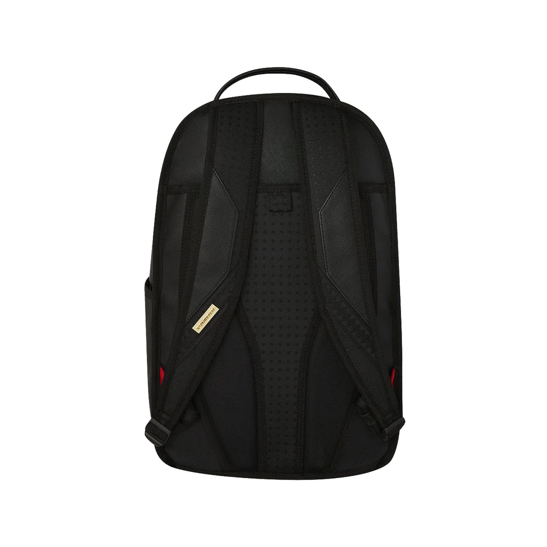 910B8178NSZ - Zaini - Unisex - Sprayground -  GOLD AND DANGEROUS BACKPACK - Nero & Oro - Look Audace - Stash Pocket - Stile Urban Luxury - Accessorio