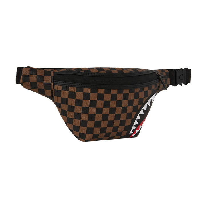 MARSUPIO CROSSBODY SPRAYGROUND SAWTOOTH SHARKS IN PARIS MARRONE DAMIER 910B8240NSZ