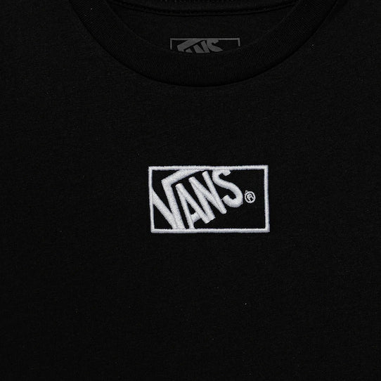 VANS CLASSIC LOGO T-SHIRT FOR BOYS BLACK VN000RBCBLK1