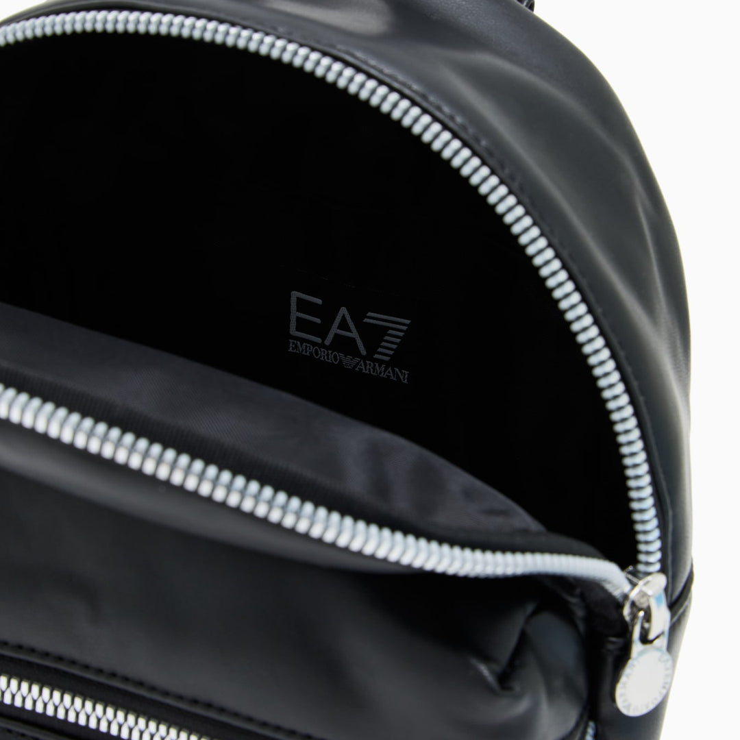 7W000549 AF19109 - Zaini - Mini - Donna - EMPORIO ARMANI - WINTER MIX - Nero - Pelle - Glamour - Look Chic - Sportivo - Bretelle - Accessorio Autunno Inverno