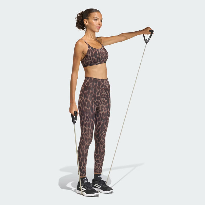 ADIDAS OPTIME ESSENTIALS LEOPARD KA6343 WOMEN'S SPORTS BRA