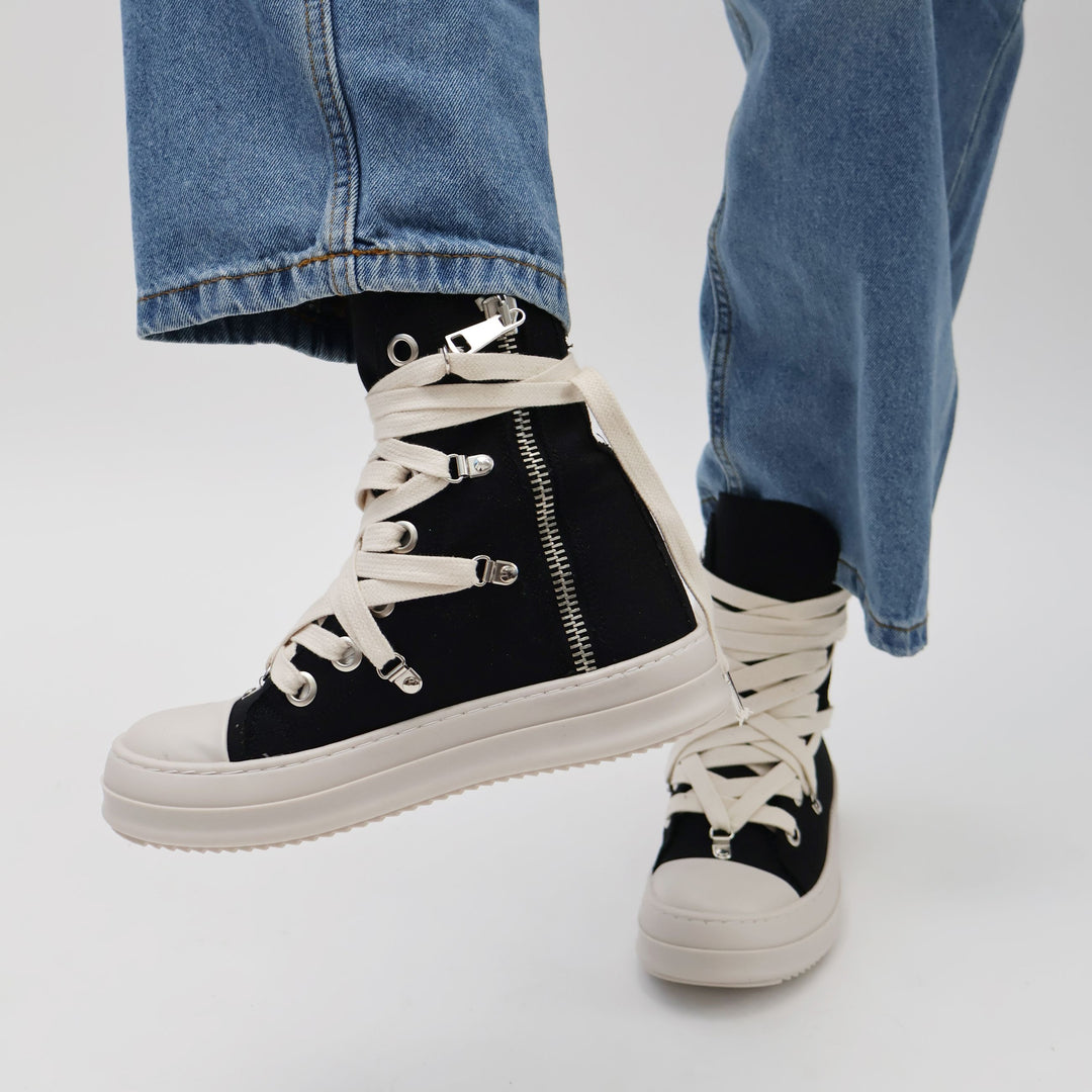 SNEAKERS THEATER TELA GANCI HIGH-TOP BLACK/BEIGE