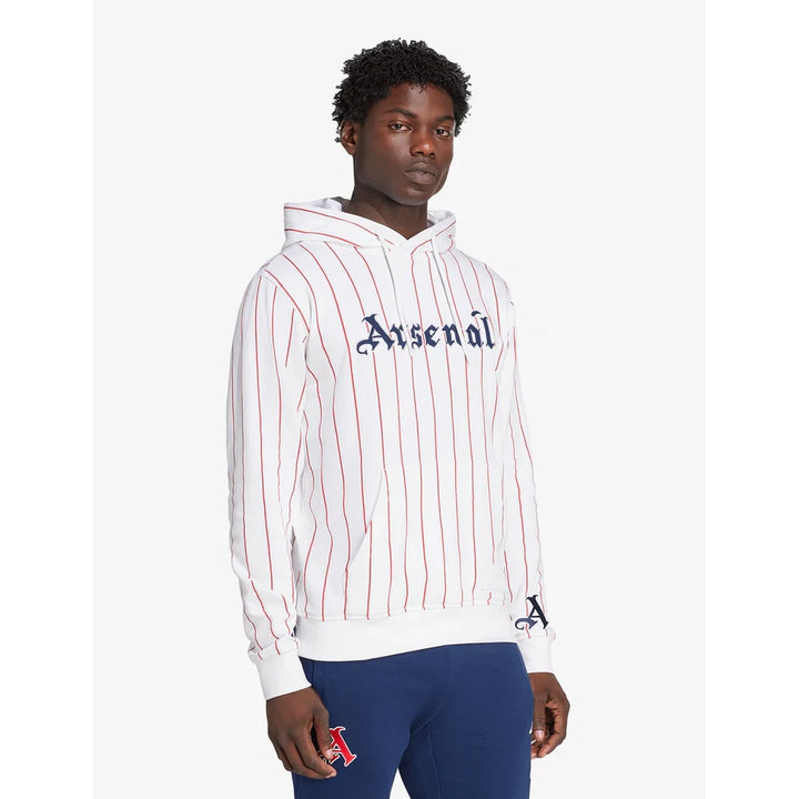 JW1556 - Felpe - ADIDAS - Cappuccio - Arsenal - 2025/2026 - Autunno/Inverno Stile Americano - Vintage Bianco
