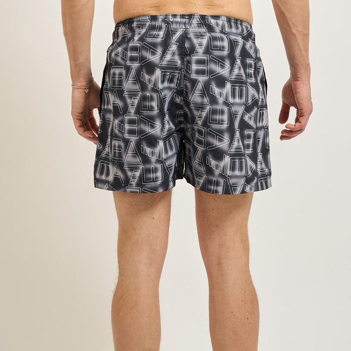 COSTUME BOXER DA BAGNO UOMO EA7 EMPORIO ARMANI STAMPA GRAFICA