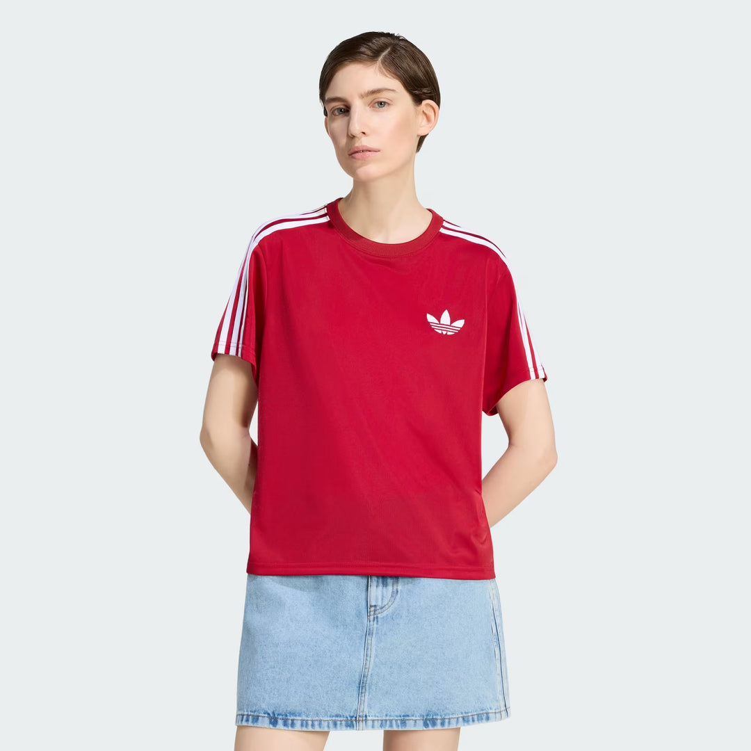 T-SHIRT DONNA ADIDAS ORIGINALS FIREBIRD ROSSA