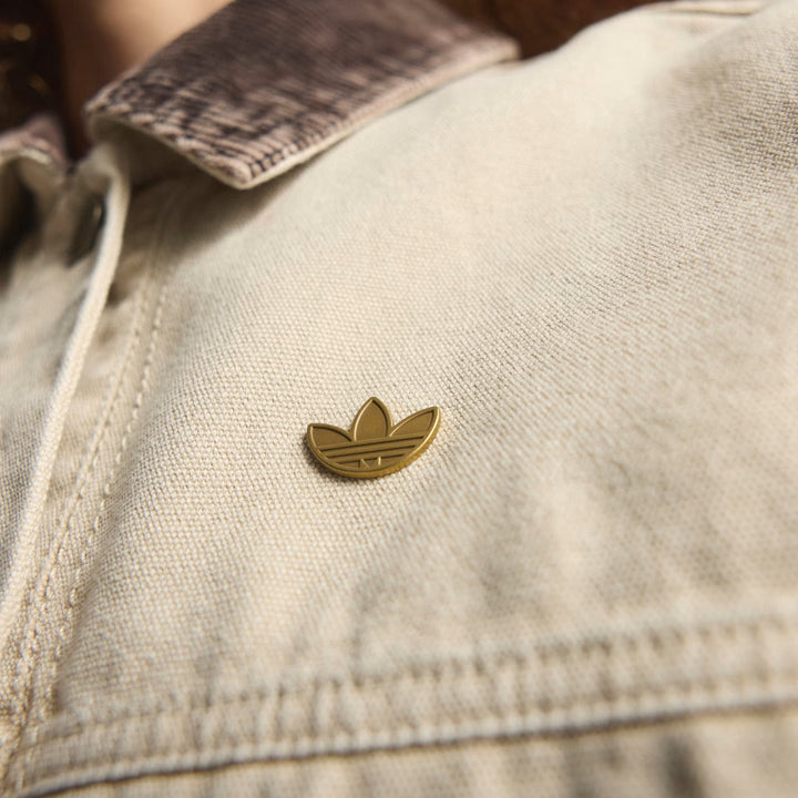 GIACCA DONNA ADIDAS ORIGINALS CANVAS TRACK CROPPED – NATURAL DENIM – KE1069