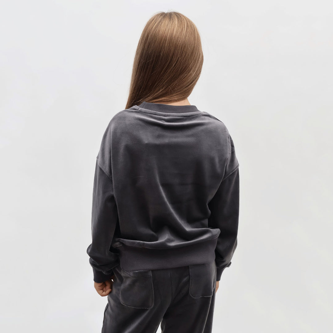 JBX6358 - Felpe - Bambini/Ragazzi - CON CAPPUCCIO JUICY COUTURE VELOUR FULL ZIP - GLAMOUR RÉTRO Y2K - Strass - Abbigliamento - Autunno/Inverno