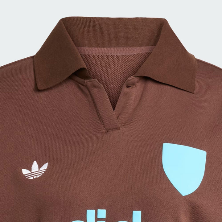 FELPA ADIDAS ORIGINALS "FOOTIE SWEAT" POLO BROWN