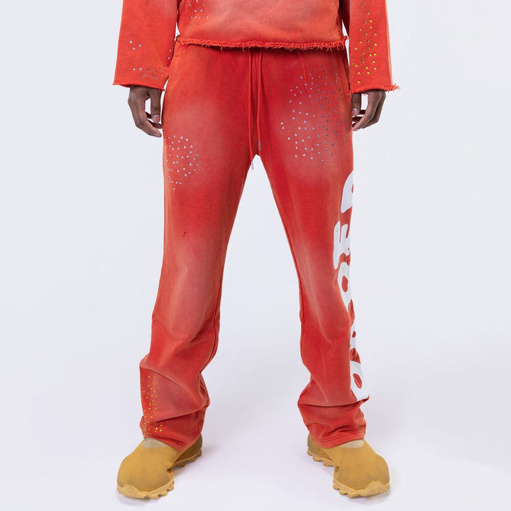 PANTALONI TUTA UOMO PAPER MONEY SP5DER RHINESTONE PUNK V2