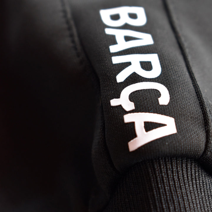 5002CHBLA - Tute - F.C. BARCELONA - Set Completo - Training Suit - Nera & Blu - Uomo - Sportiva Funzionale - Zip - Design Dinamico - Allenamento - Tempo Libero - Abbigliamento - Autunno/Inverno - 2025