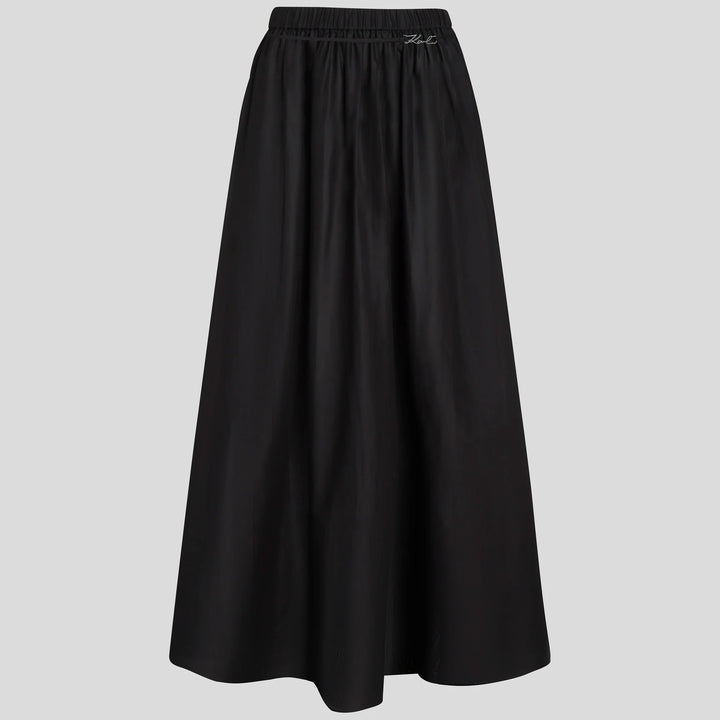 KARL LAGERFELD COTTON A-LINE MAXI SKIRT KHA2W46043