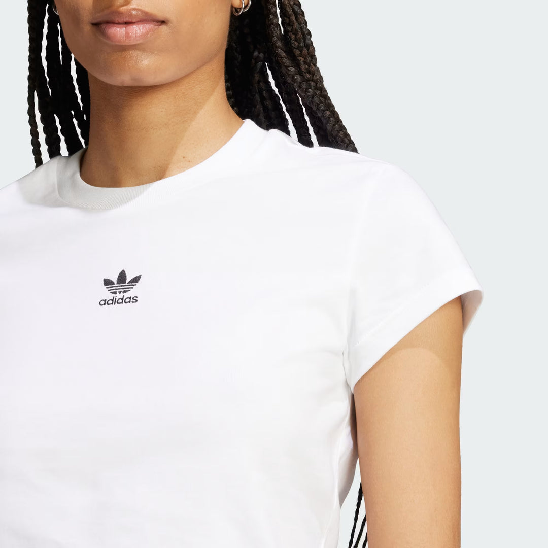 T-SHIRT DONNA ADIDAS ORIGINALS ESSENTIALS SLIM BIANCA